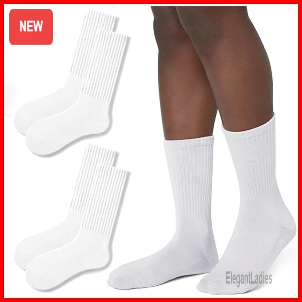 Retro Slouch Crew Socks Pack, Cotton Blend, Unisex Fit, Casual Wear